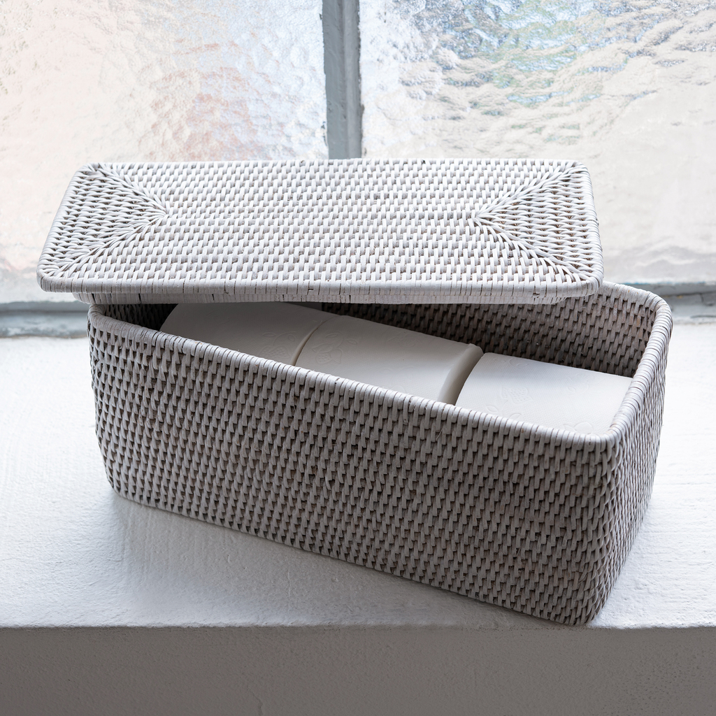 Ersatzrollenbox Rattangeflecht Ersatzrollenbox Rattangeflecht