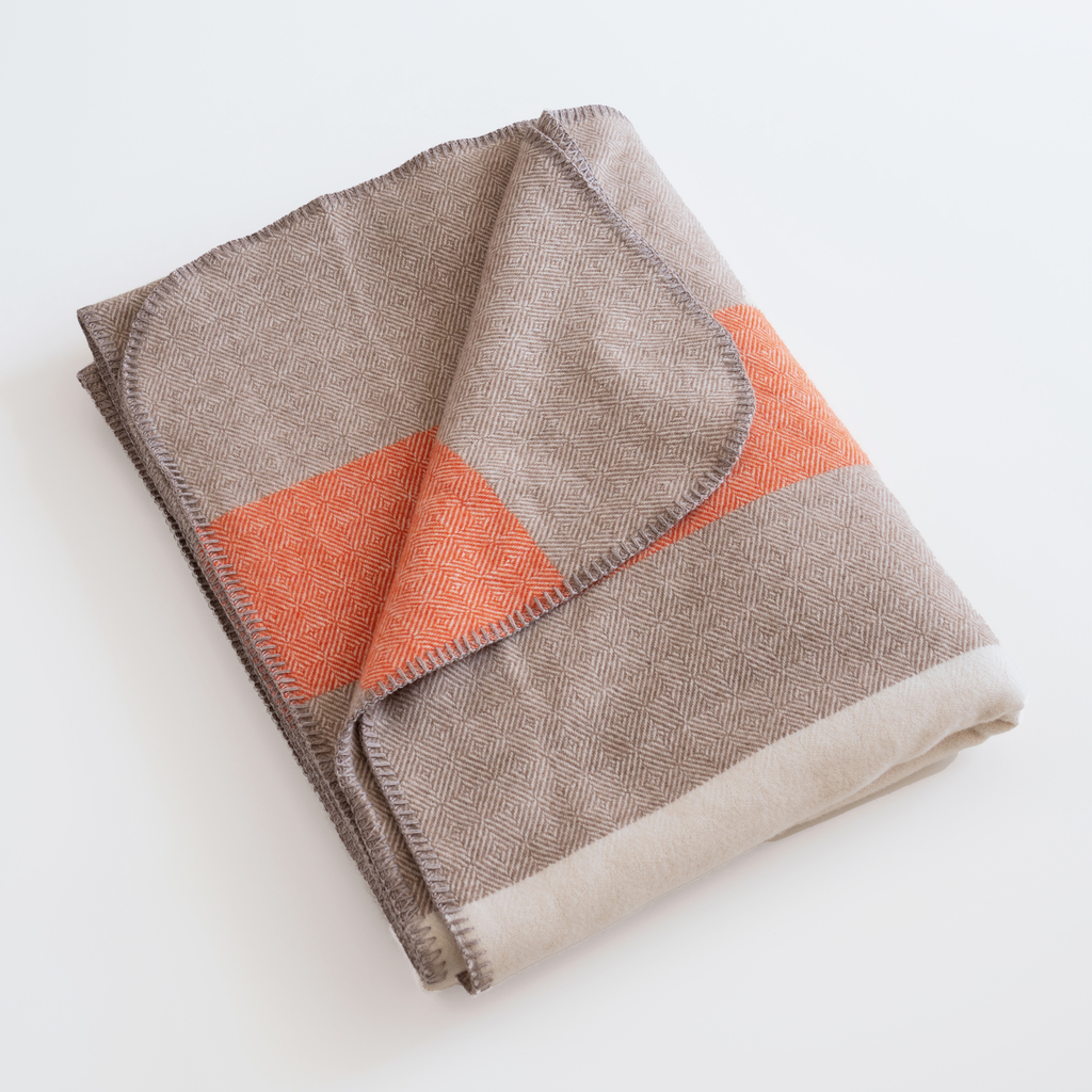 Diamantköper-Wolldecke Terracotta - 4 Diamantköper-Wolldecke Terracotta - 4