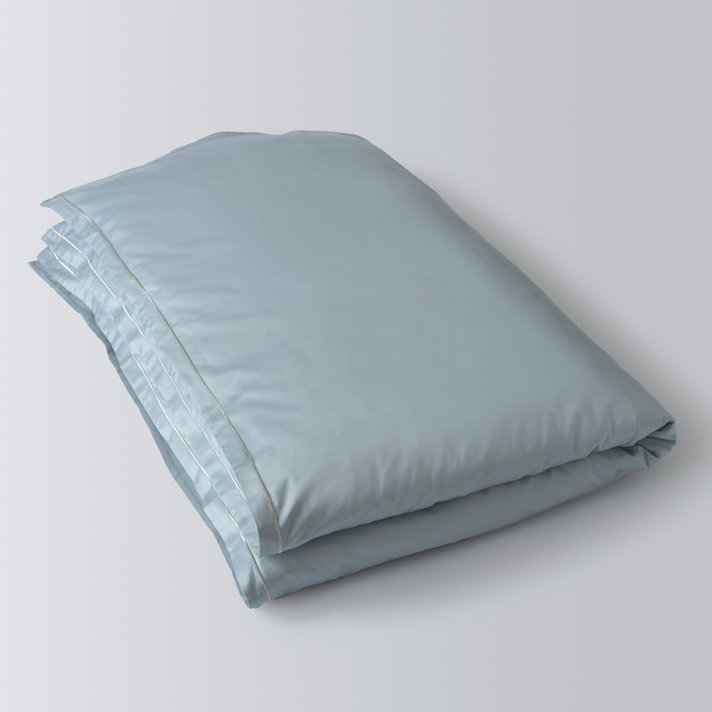 Baumwollsatinbettwäsche Nyx Aquamarin 155 x 220 cm Baumwollsatinbettwäsche Nyx Aquamarin 155 x 220 cm