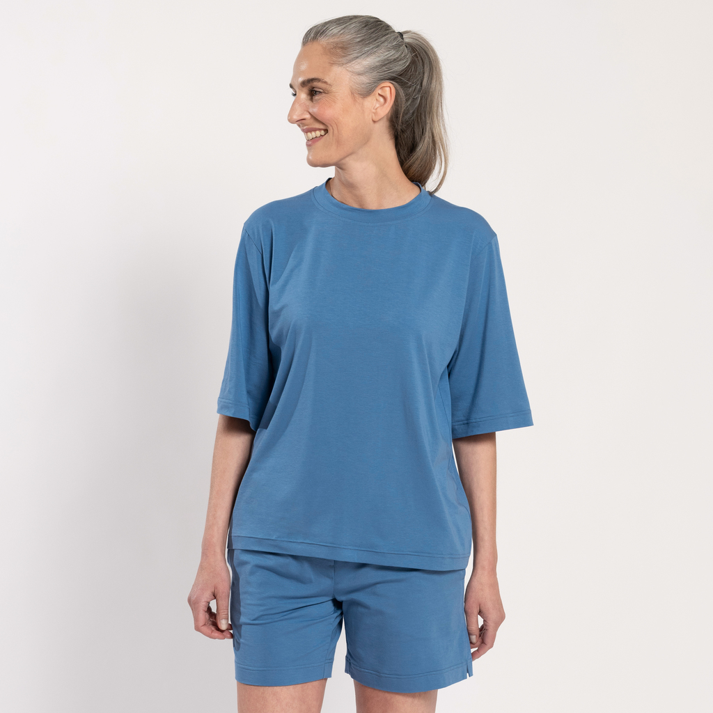 Sunday in Bed X Torquato Shirt Ilona Blau S Sunday in Bed X Torquato Shirt Ilona Blau S