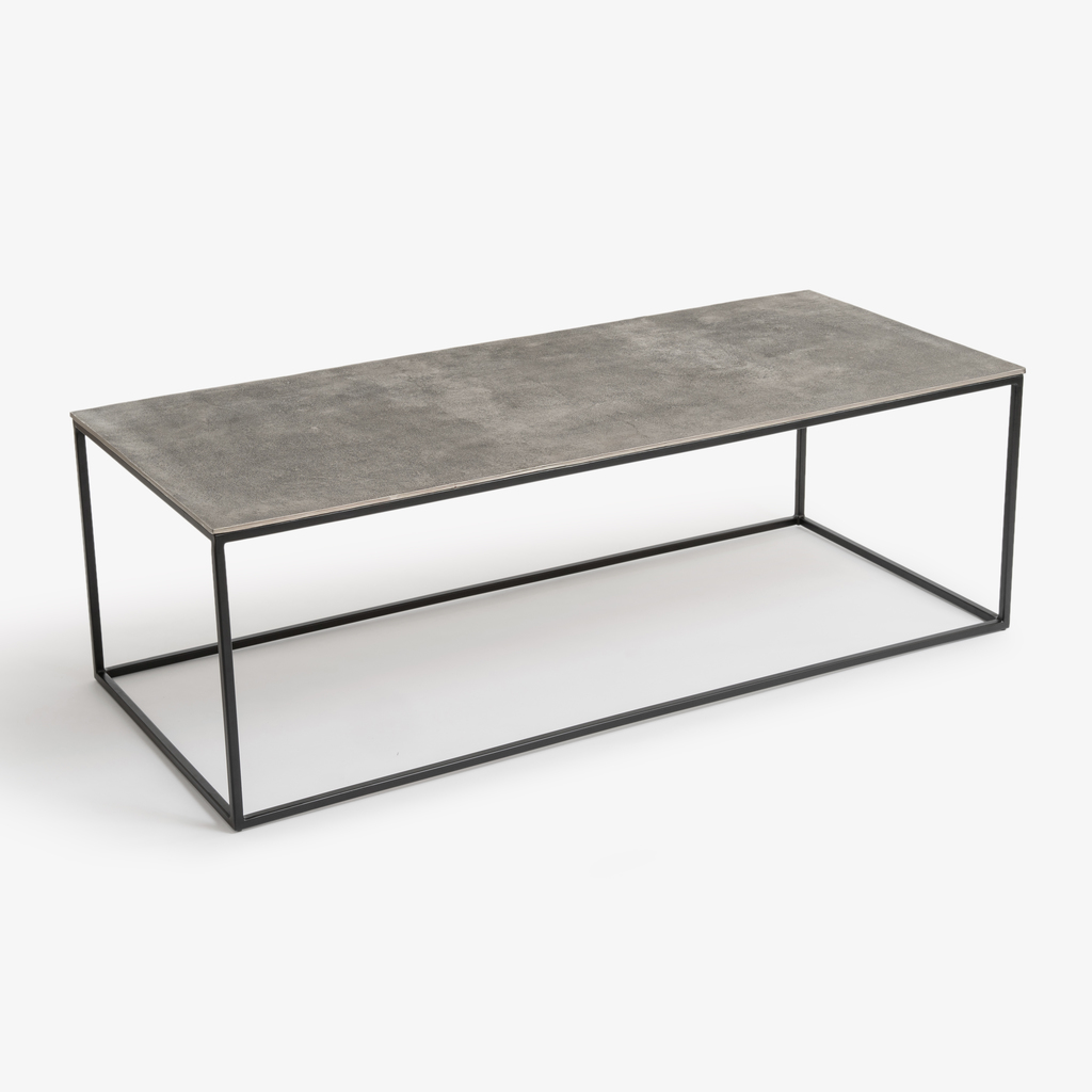 Couchtisch Madras 140 x 58 cm Zinngrau