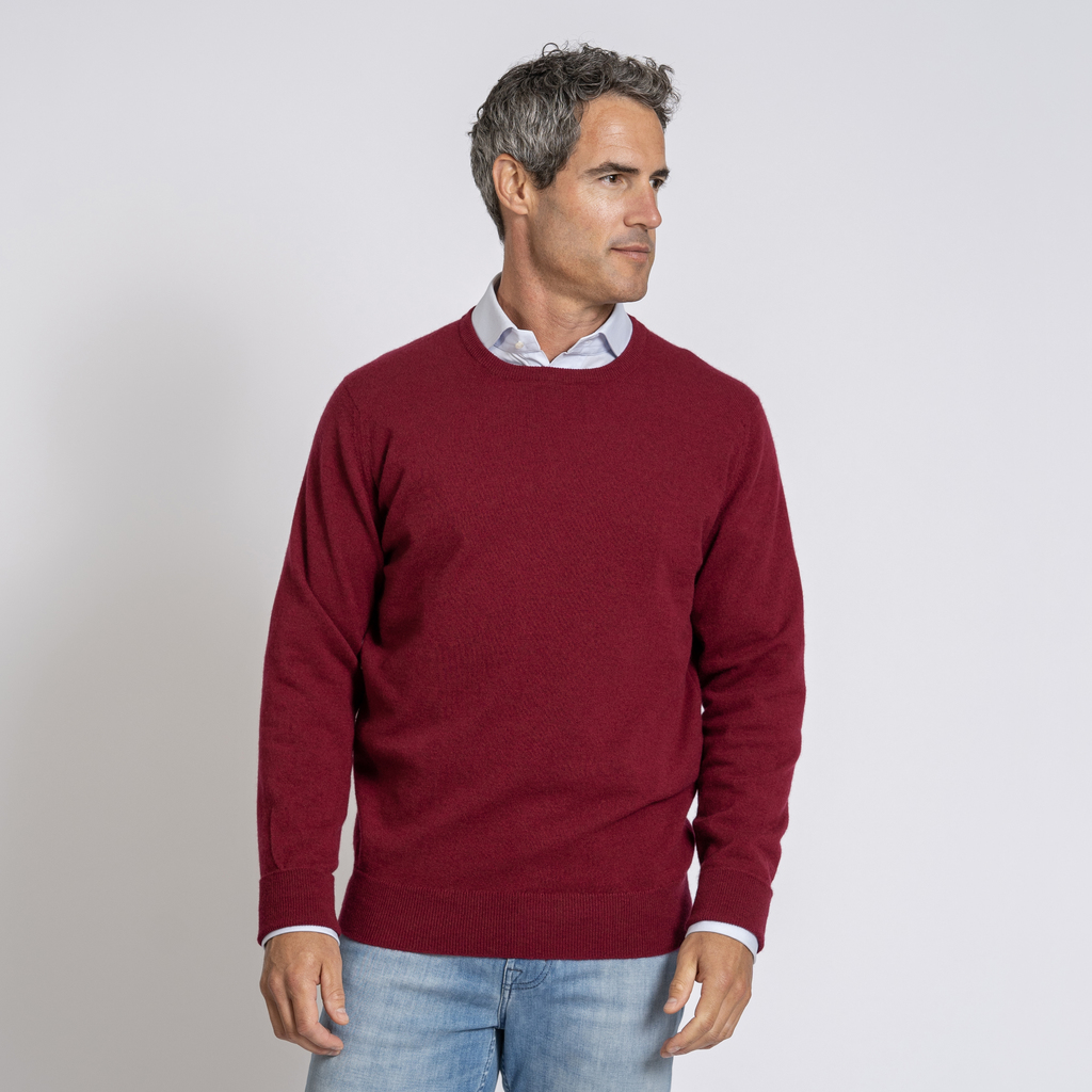 William Lockie X Torquato Rundhals Kaschmir Claret 50 William Lockie X Torquato Rundhals Kaschmir Claret 50