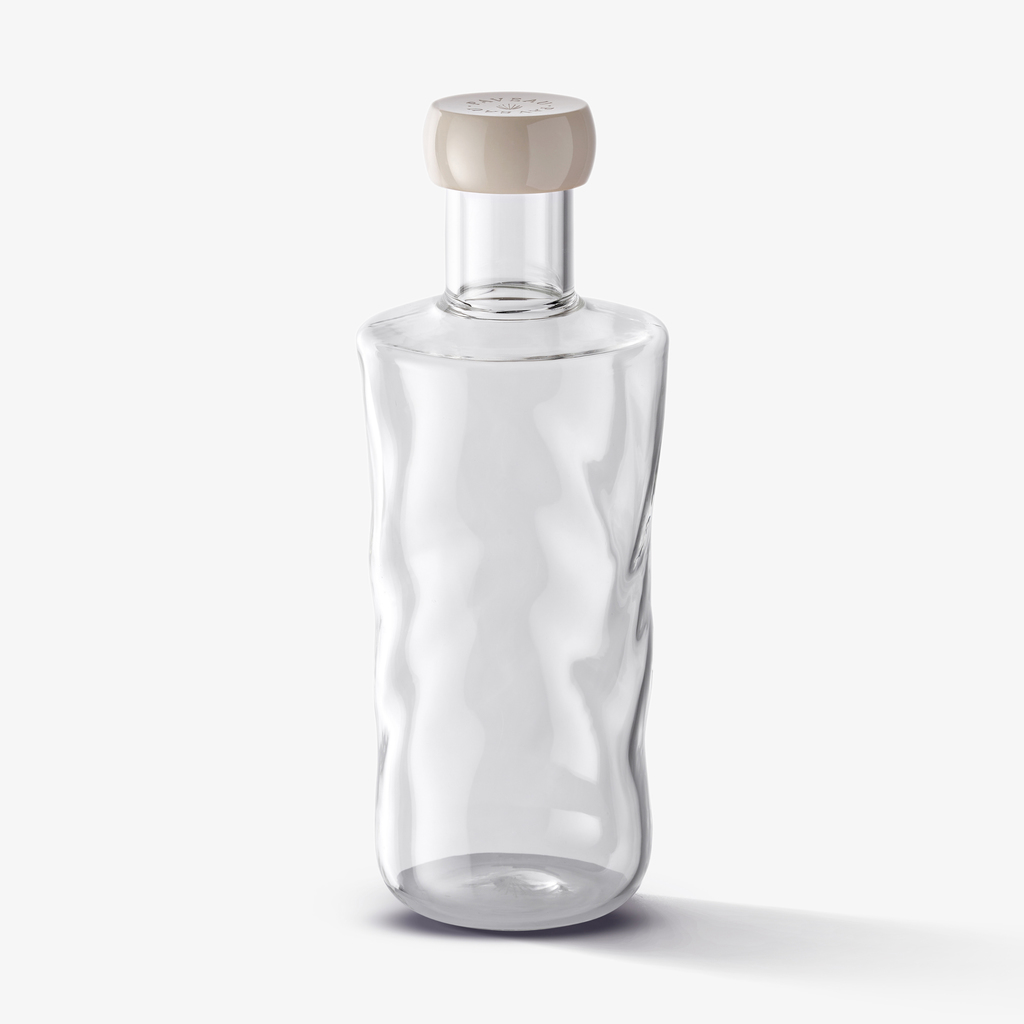 Wasserflasche Paveau Swirl Klar