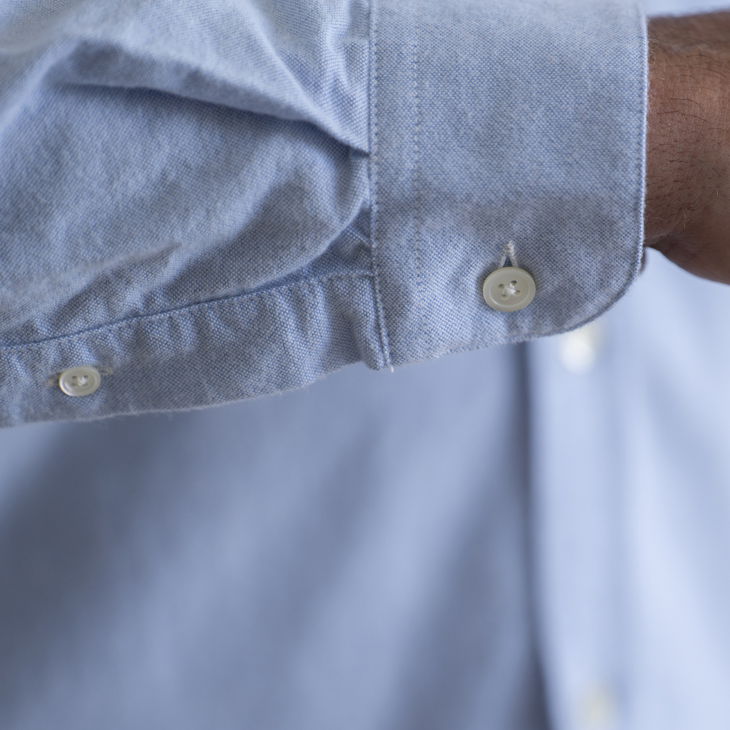 Portuguese Flanellhemd Hellblau Gr. S - 4