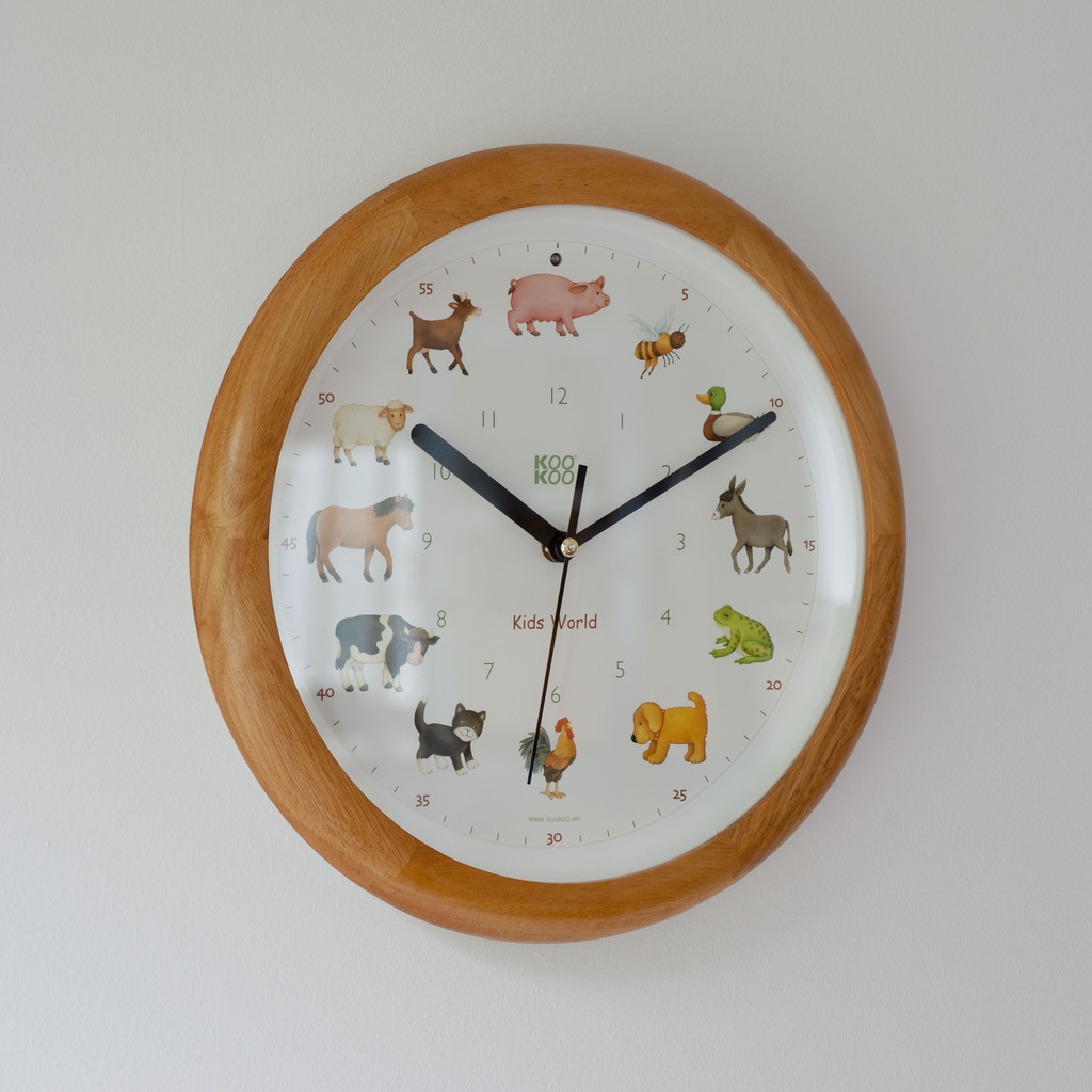 Singende Uhr "Bauernhof" Holz Singende Uhr "Bauernhof" Holz