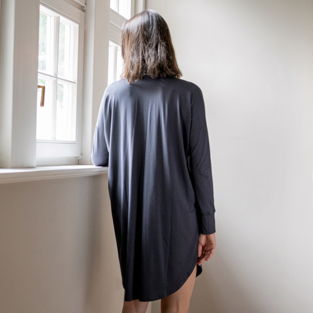 Sunday in Bed X Torquato Nachthemd Gerdi Nearly Black S - 2 Sunday in Bed X Torquato Nachthemd Gerdi Nearly Black S - 2