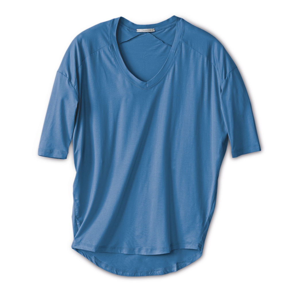 Sunday in Bed X Torquato Pyjamashirt Hazel Blau L - 2