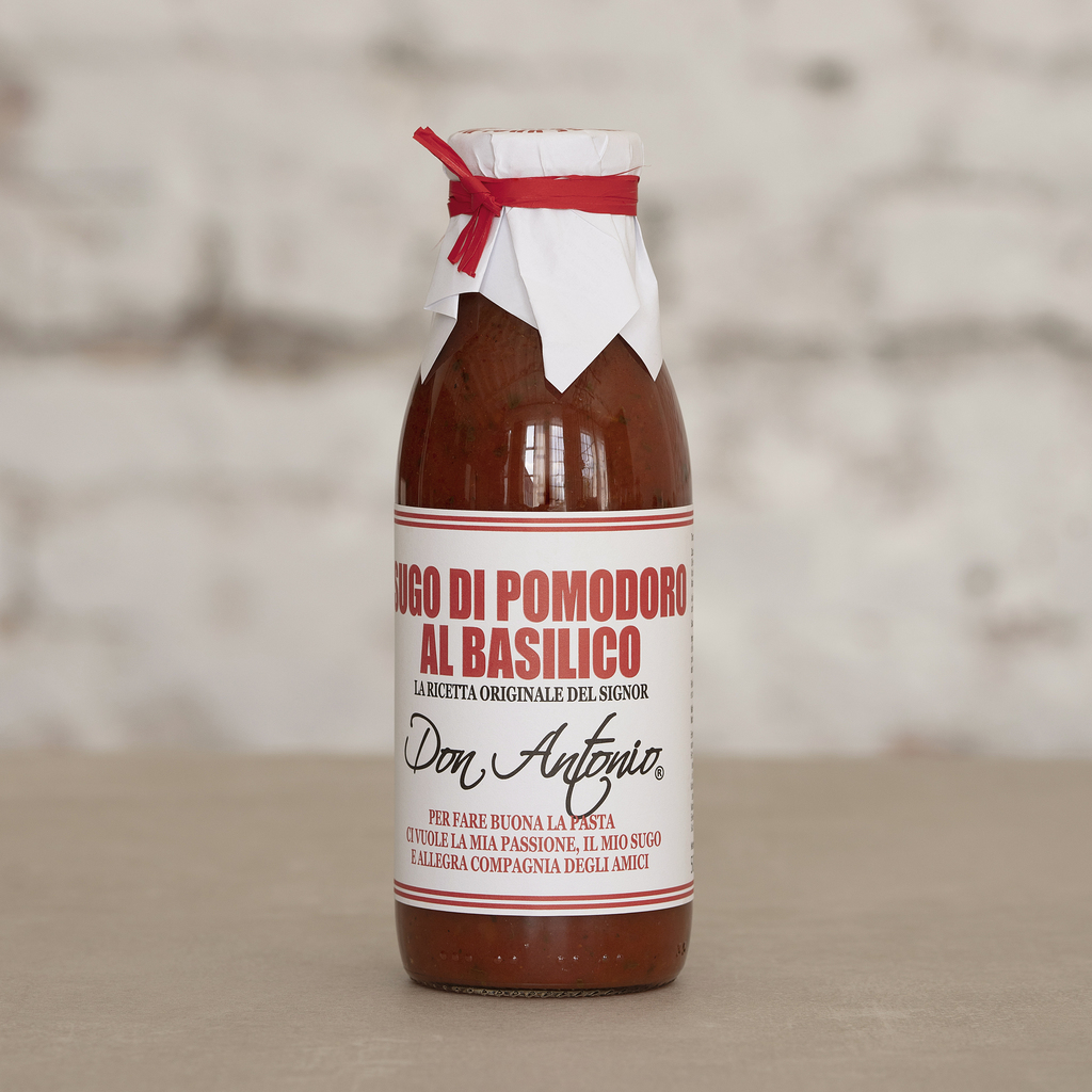 Don Antonio Tomatensauce mit Basilikum 480 ml Don Antonio Tomatensauce mit Basilikum 480 ml
