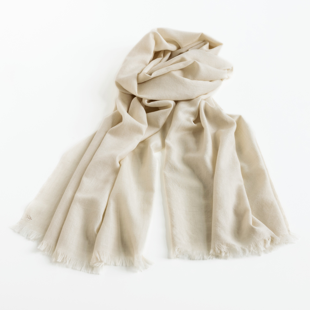 Kashmir Loom x Torquato Pashmina-Schal Ivory Kashmir Loom x Torquato Pashmina-Schal Ivory