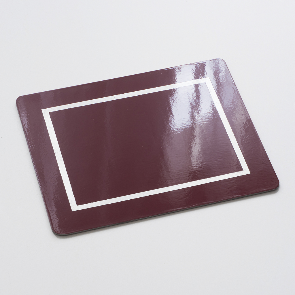 4 Tischsets 45 x 35 cm Bordeaux/Silver 4 Tischsets 45 x 35 cm Bordeaux/Silver
