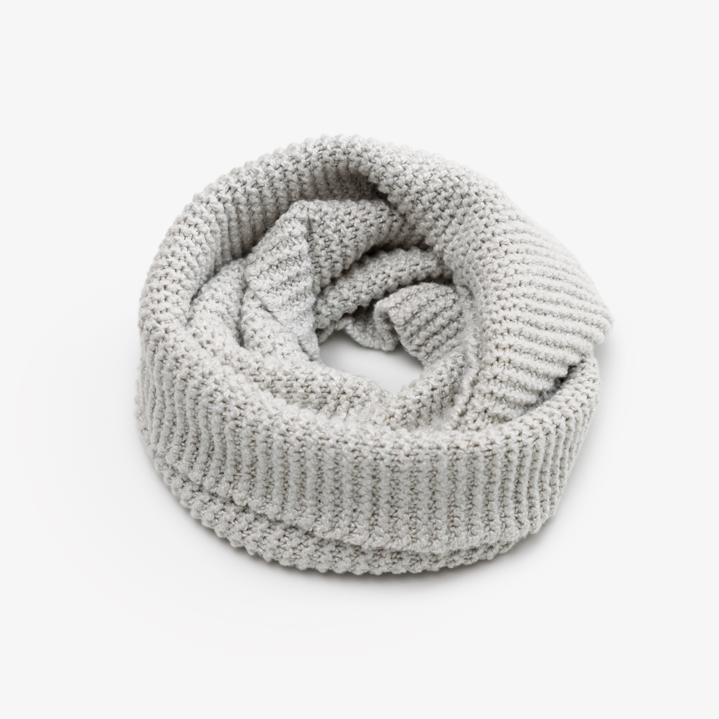 Schlauchschal aus Seide Lichtgrau Schlauchschal aus Seide Lichtgrau