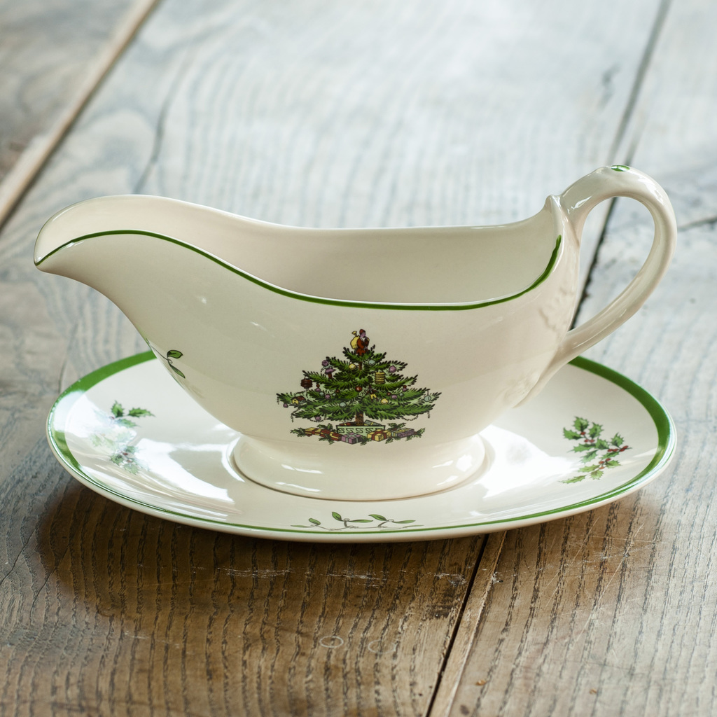 Spode Christmas Tree Saucière mit Unterteller 380 ml Spode Christmas Tree Saucière mit Unterteller 380 ml