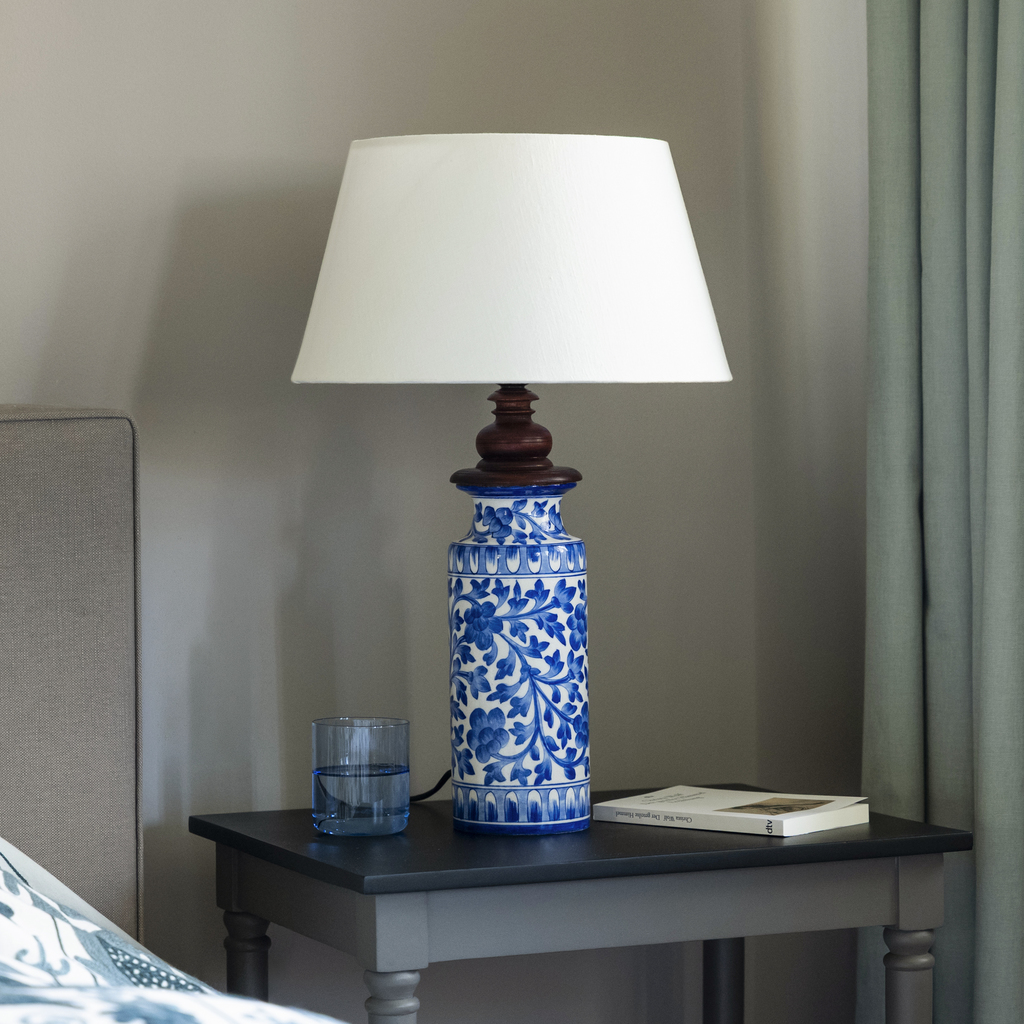 Tischlampe Blue Pottery