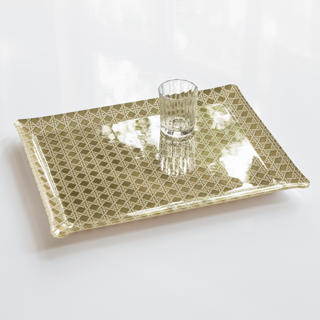 Acryltablett Cannage Beige Acryltablett Cannage Beige