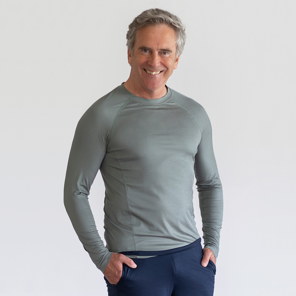 Dagsmejan Herren Stay Cool Long Sleeve Sage Gr. L Dagsmejan Herren Stay Cool Long Sleeve Sage Gr. L