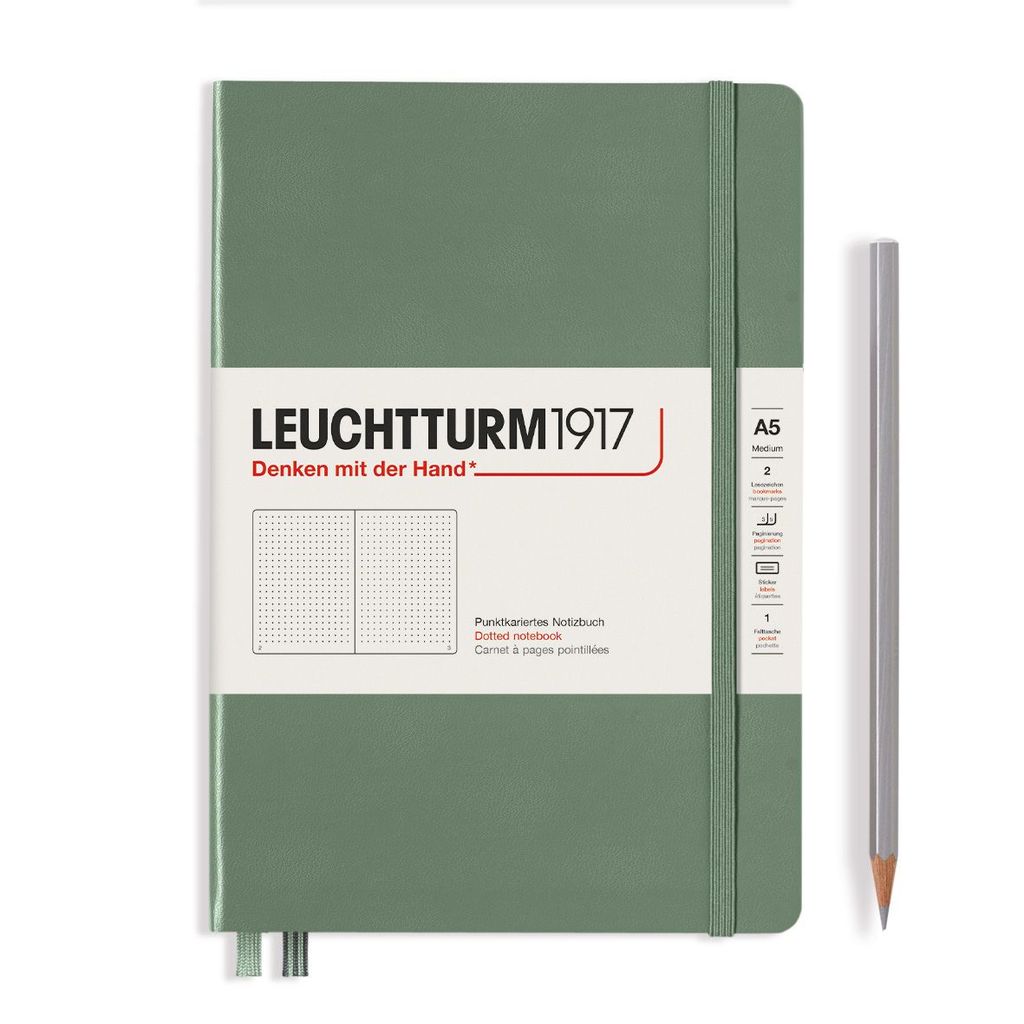 Leuchtturm1917 Notizbuch A5 dotted Olive Leuchtturm1917 Notizbuch A5 dotted Olive