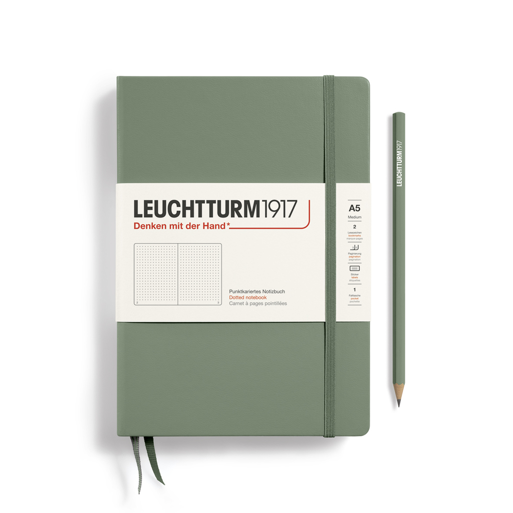 Leuchtturm1917 Notizbuch A5 dotted Olive