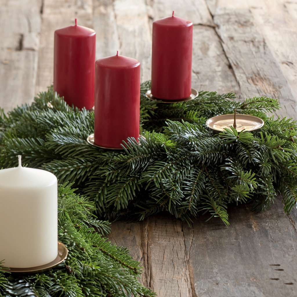4 Messingkerzenhalter für Adventskranz Klein - 4