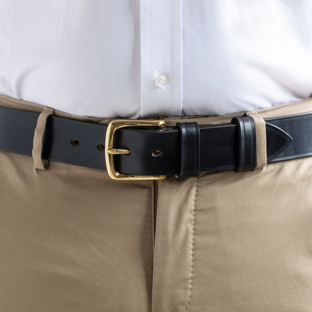 Broadway Gürtel Messingschnalle Black 115 - 3 Broadway Gürtel Messingschnalle Black 115 - 3