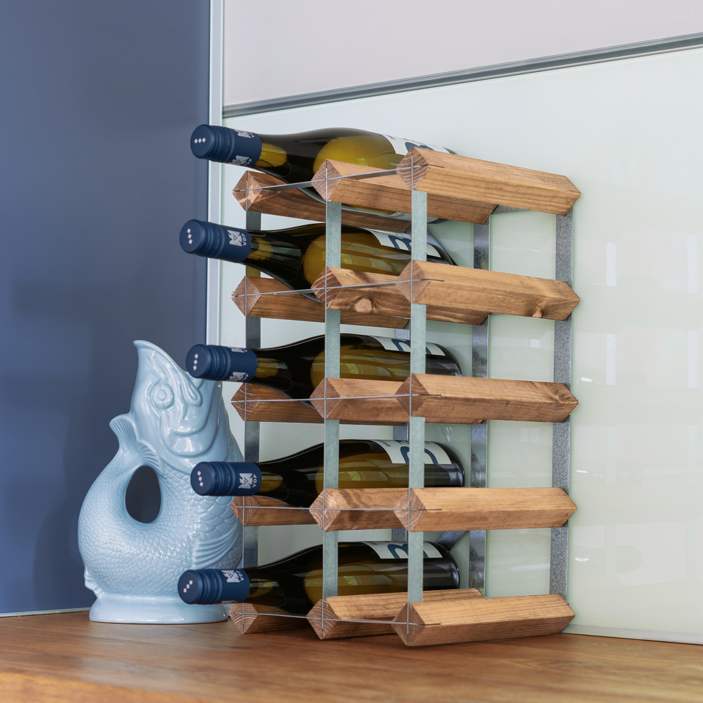 Weinregal 12 Flaschen hell Weinregal 12 Flaschen hell