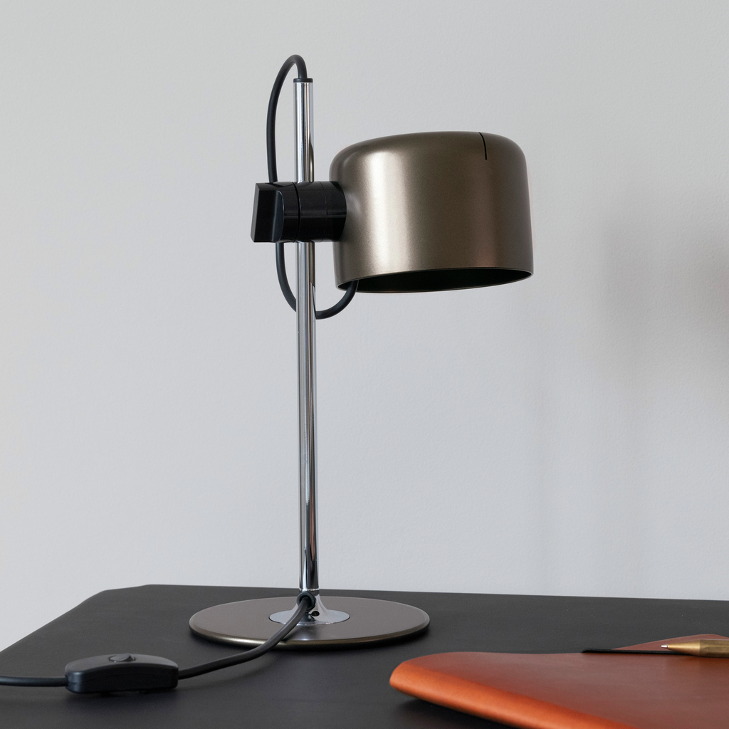 Tischlampe Oluce Mini Coupé Schwarz