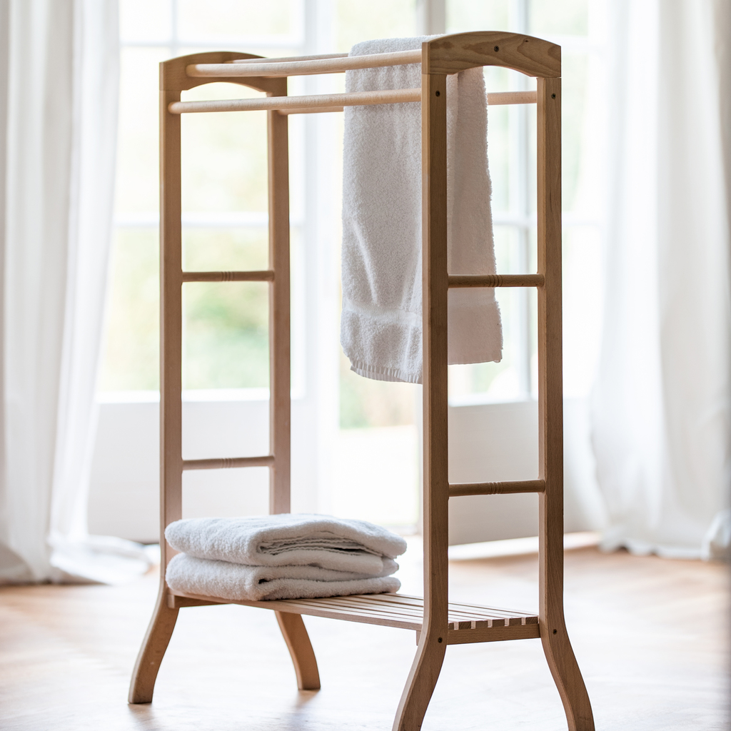 Handtuchständer aus Holz Handtuchständer aus Holz