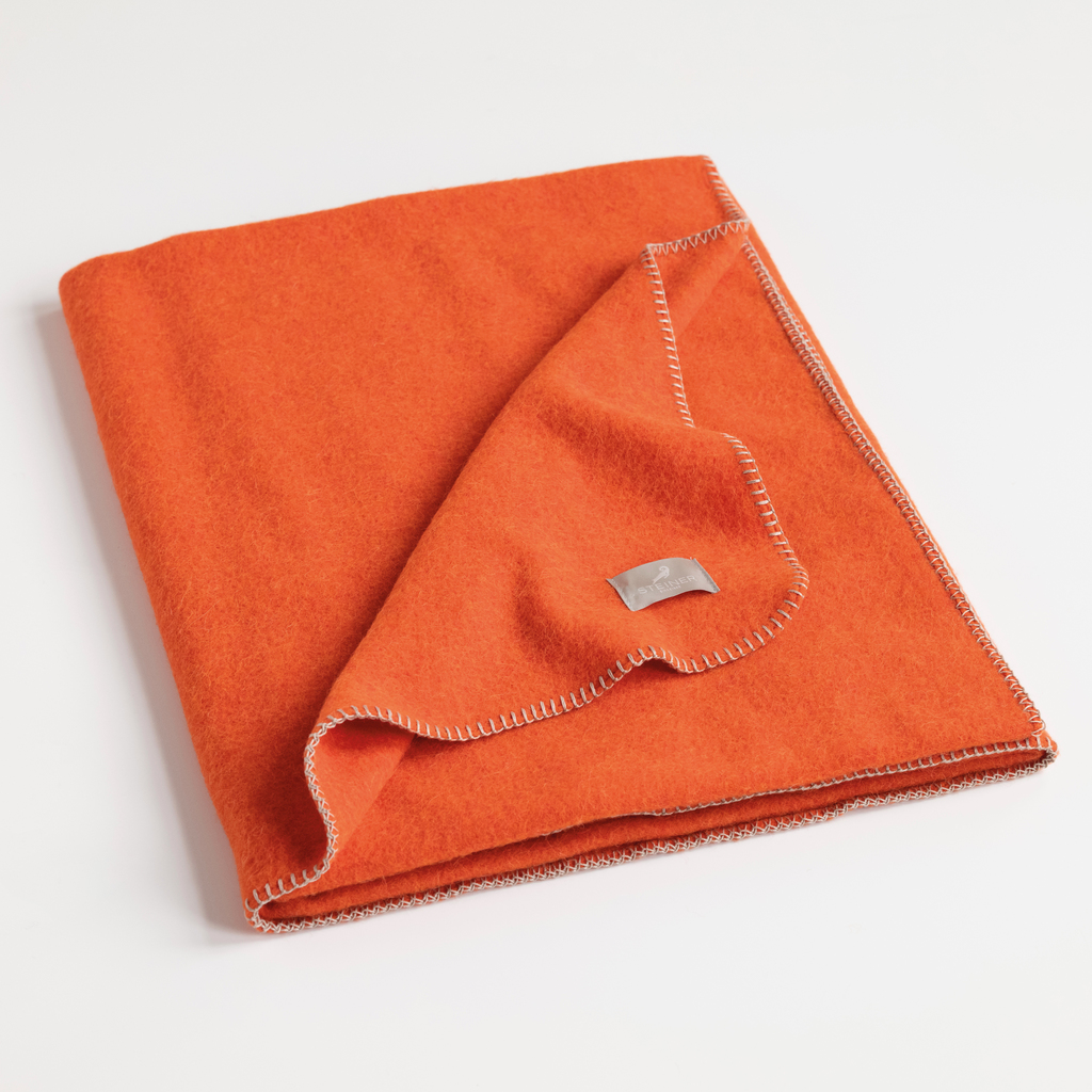 Steiner Wolldecke Mandarine Steiner Wolldecke Mandarine