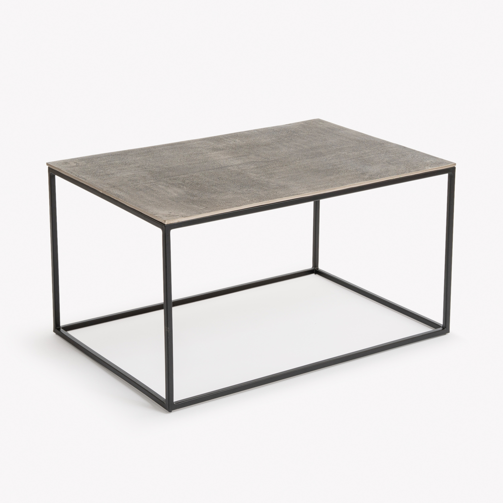 Couchtisch Madras 86 x 58 cm Zinngrau