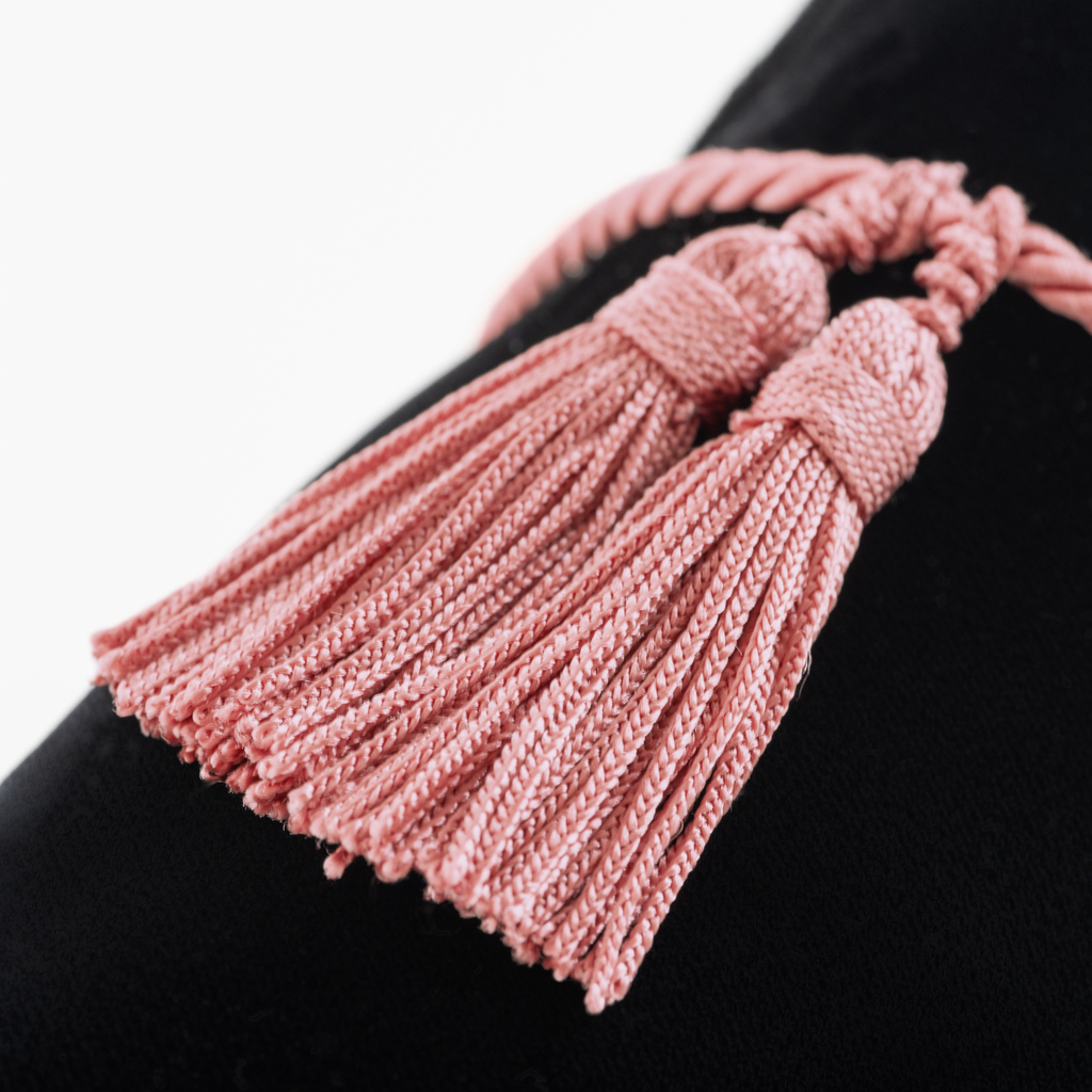 Vestieri Samtslipper Villa Damen Black/Pink Gr. 39 - 5