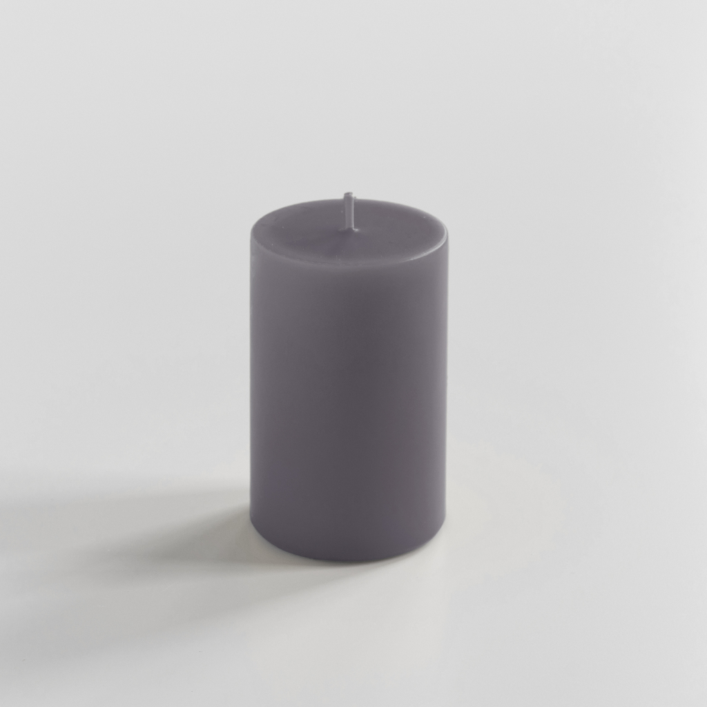 Ester & Erik Stumpenkerze 10 cm Ø 7 cm Dark Zinc Grey