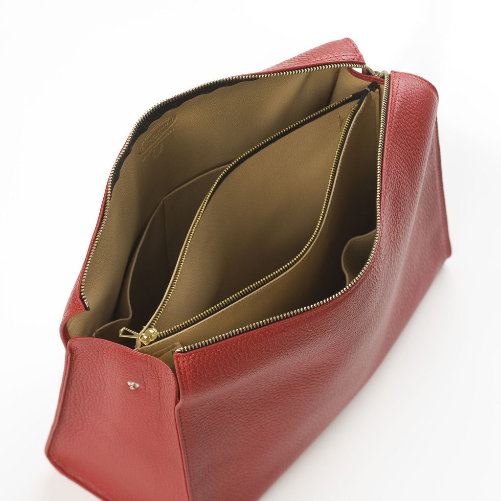 Hammann Kulturtasche Kalbsleder Rot - 5