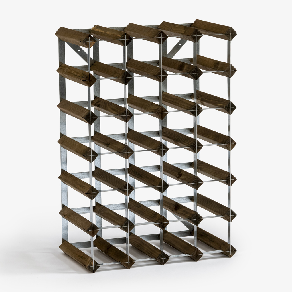 Weinregal 30 Flaschen dunkel Weinregal 30 Flaschen dunkel