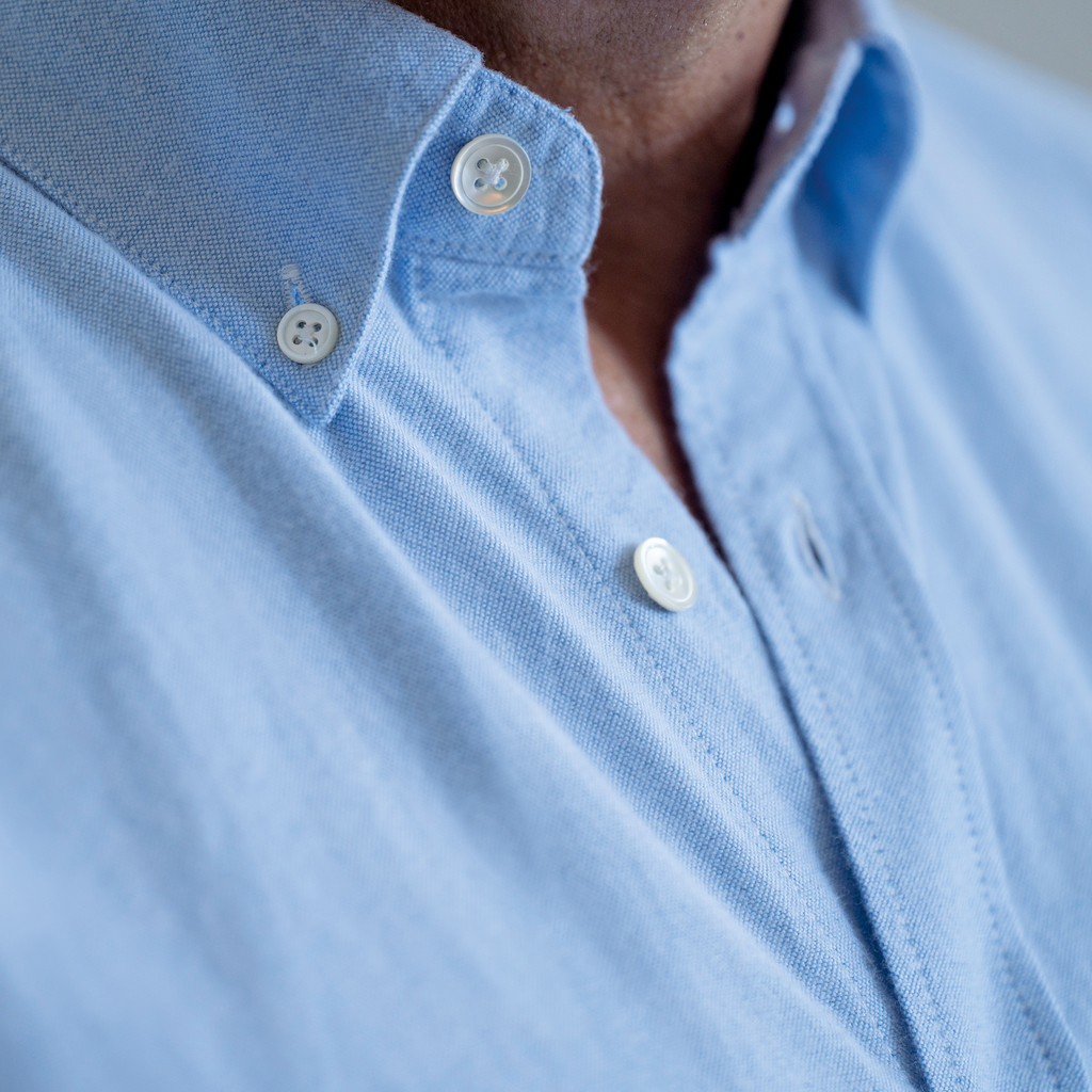 Portuguese Flanellhemd Hellblau Gr. S - 3