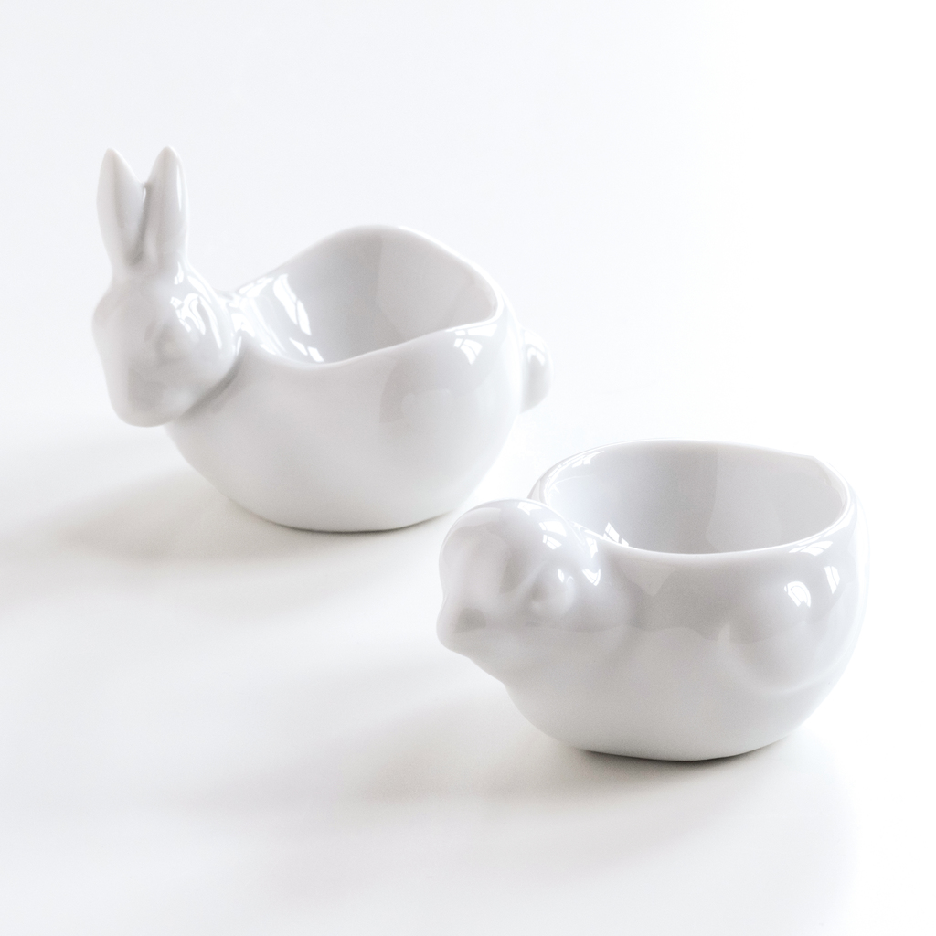 Lindner Porzellan Eierbecher Küken - 3 Lindner Porzellan Eierbecher Küken - 3