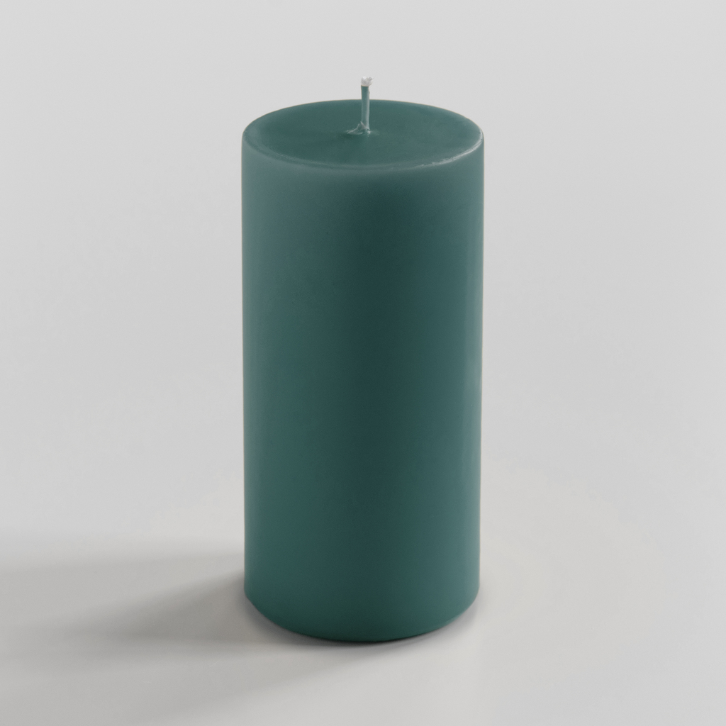 Ester & Erik Stumpenkerze 15 cm  Ø 7 cm Petroleum Blue