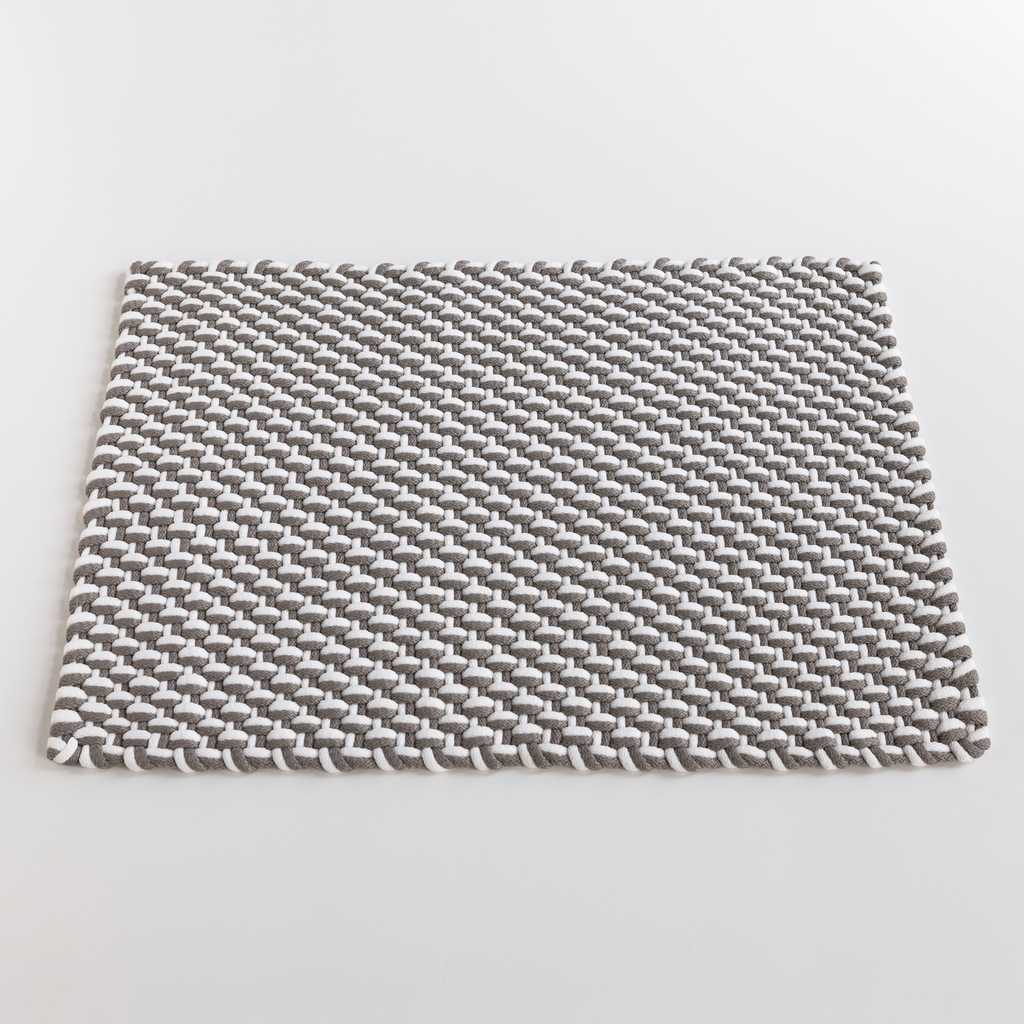 Badematte aus recyceltem PET Grey/White Badematte aus recyceltem PET Grey/White