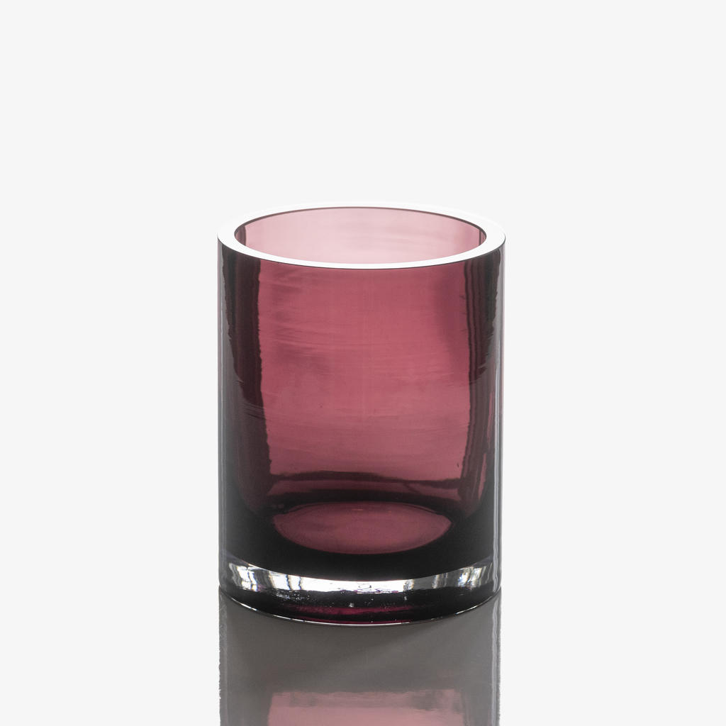 Vase Rondo 15 cm Weinrot Vase Rondo 15 cm Weinrot