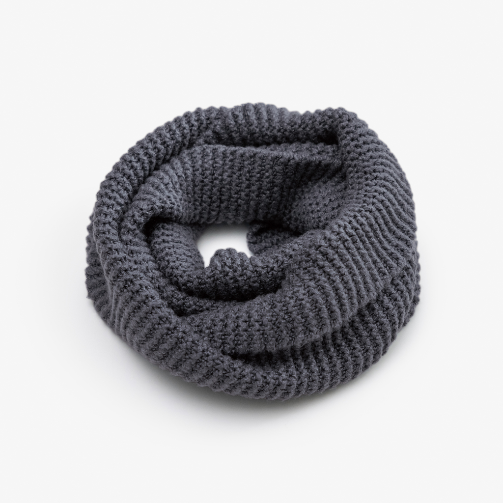 Schlauchschal aus Seide Dunkelgrau Schlauchschal aus Seide Dunkelgrau