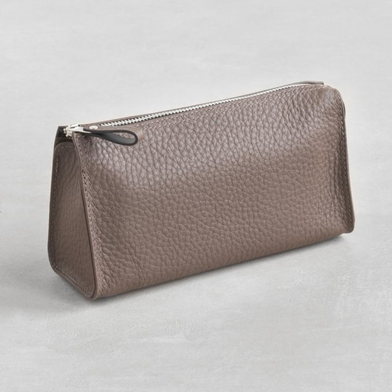 Hammann Kosmetiktasche Kalbsleder Taupe