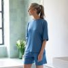 Sunday in Bed X Torquato Shirt Ilona Blau S - 2