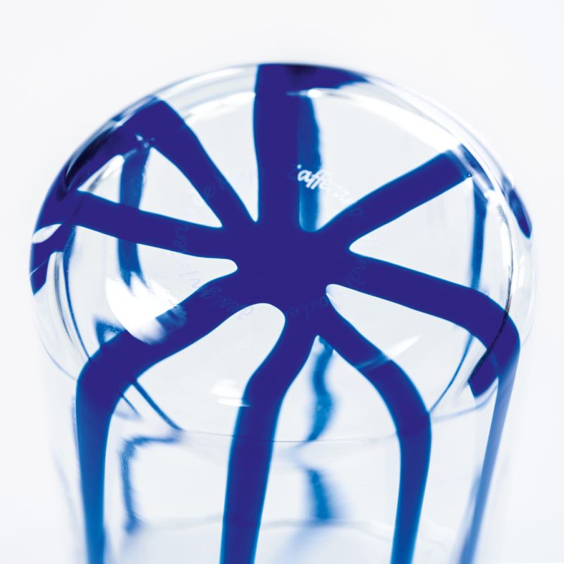 Zafferano Trinkglas Streifen Blau 6er-Set - 2