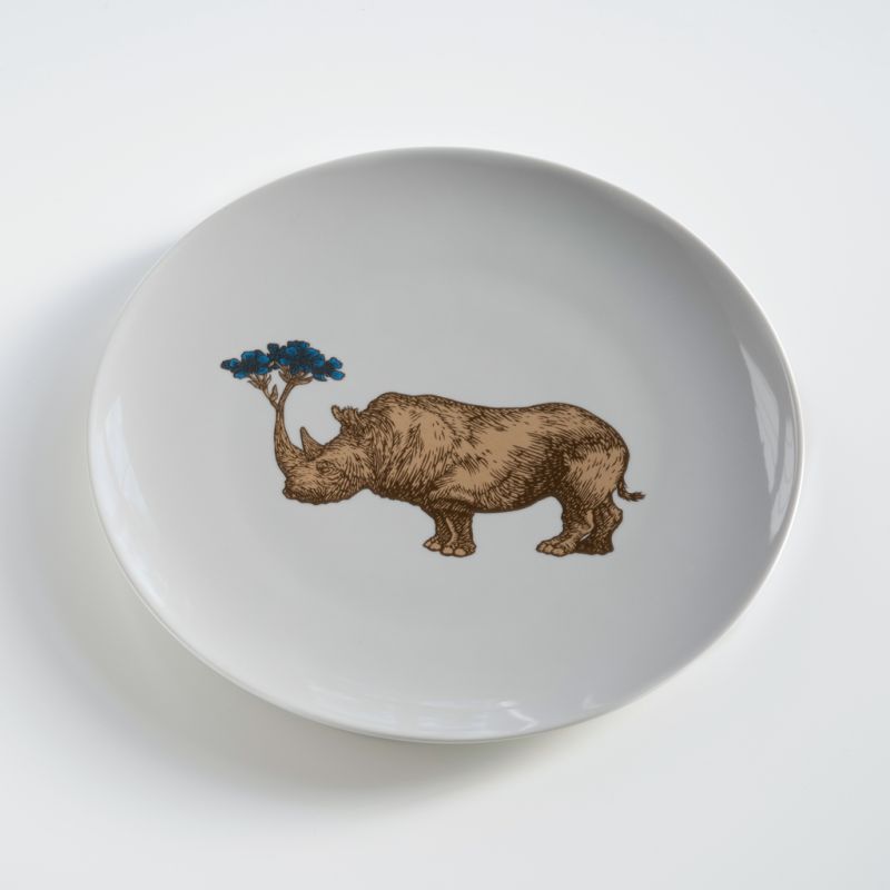 Somerset Großer Teller Nashorn