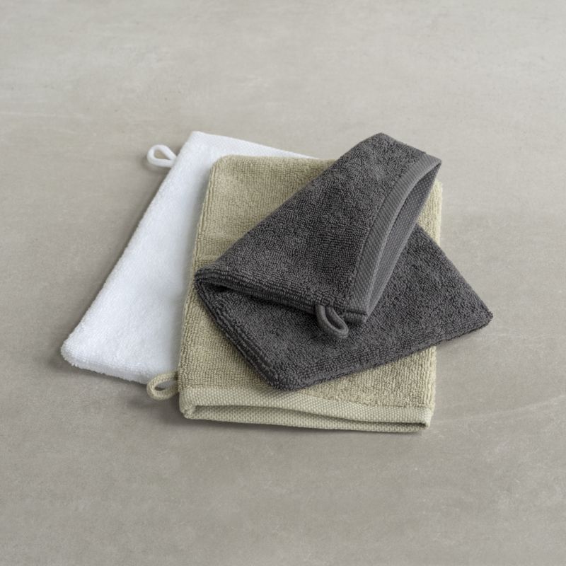 Waschhandschuh Weiß - 2