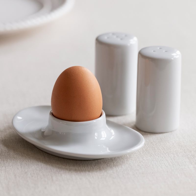 Lindner Porzellan Eierbecher mit Ablage - 2