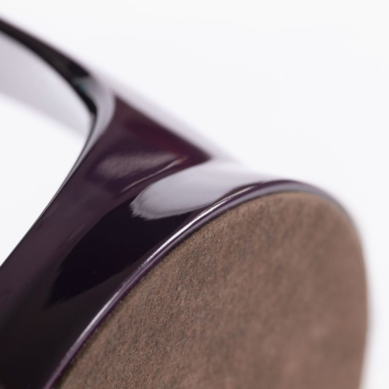 Signet Ring Stool mit Samtkissen Aubergine - 2
