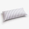 Kissenbezug Liselund Blockstreifen Hellgrau 40 x 80 cm