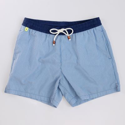 Gili's Badehose Trawangan Blue Seersucker Gr. XL