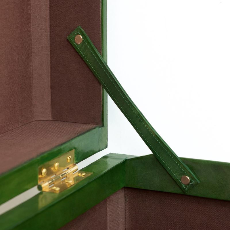 Ledertruhe Posh Grün - 3