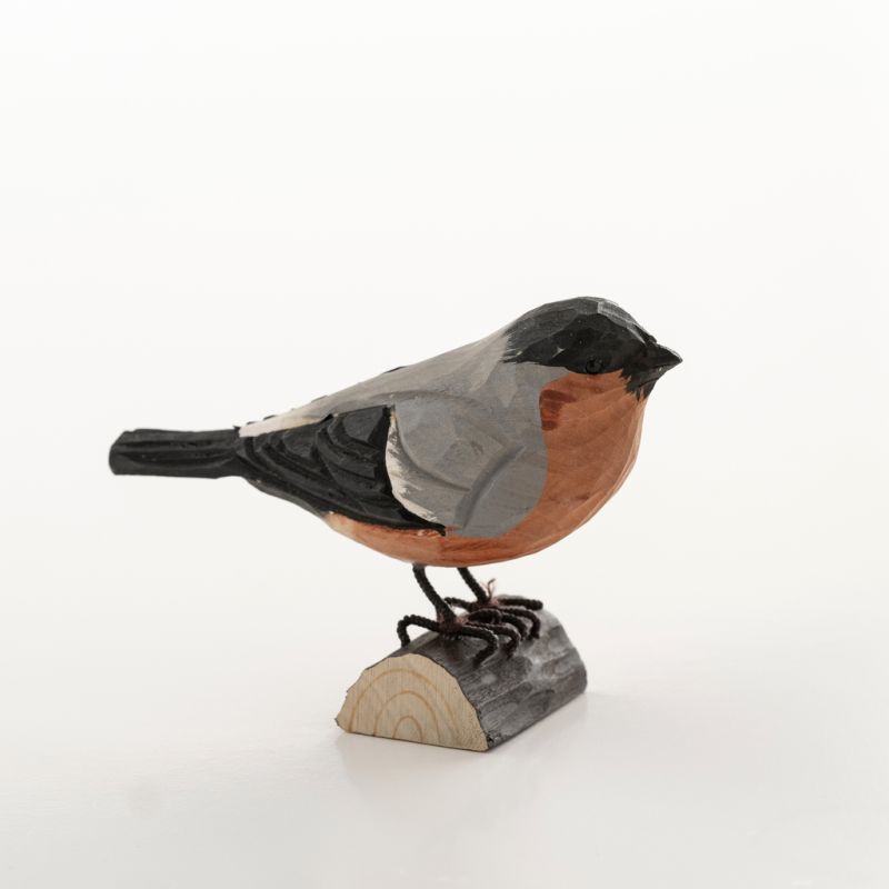 Handgeschnitzter Dekovogel Dompfaff