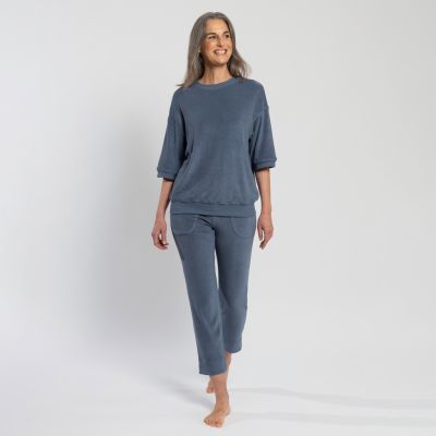 Sunday in Bed X Torquato Shirt Ivy Frottee Dusty Blue L - 4